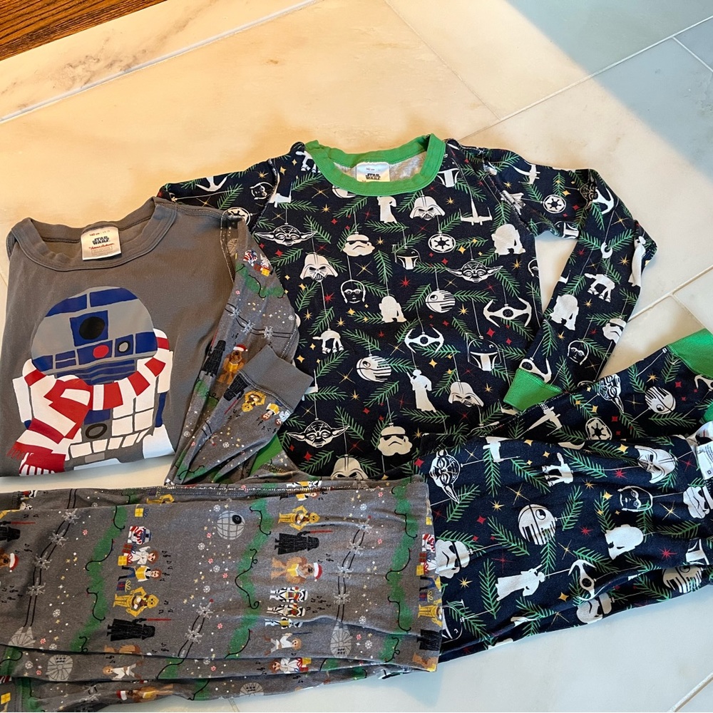 Hanna Andersson size 10 Star Wars Holiday/ Christmas/ Winter pjs. Gently used